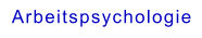 Arbeitspsychologie