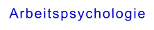Arbeitspsychologie